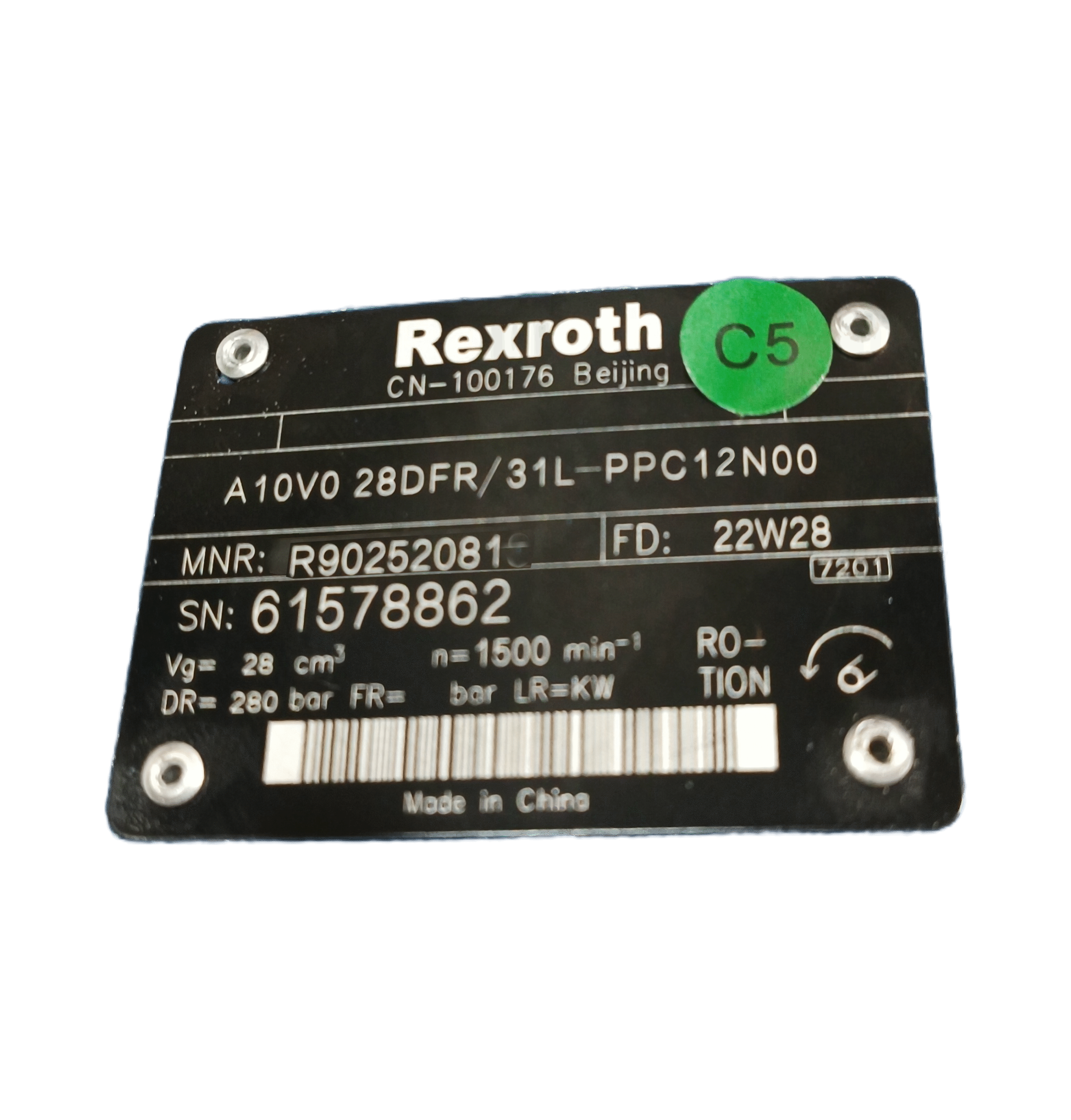 Rexroth A10VO28 DFR /31L-PPC12N00 R902421769 - 图片 2