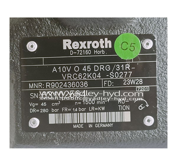 Rexroth A10VO45DRG/31R-VRC62K04+ALA10VO45DRG/31R-VSC61N00 R902436036+R902443960 - 图片 5
